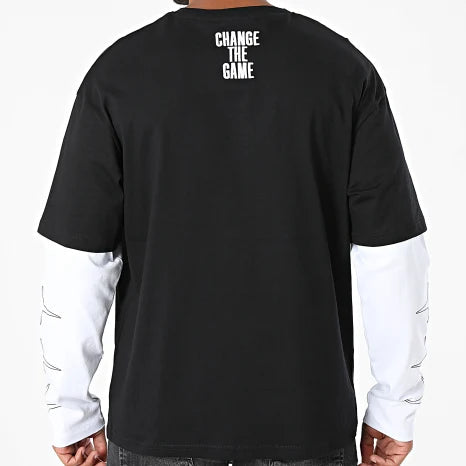 Project X Paris t-shirt manica lunga da uomo Graffiti 2622322 nera