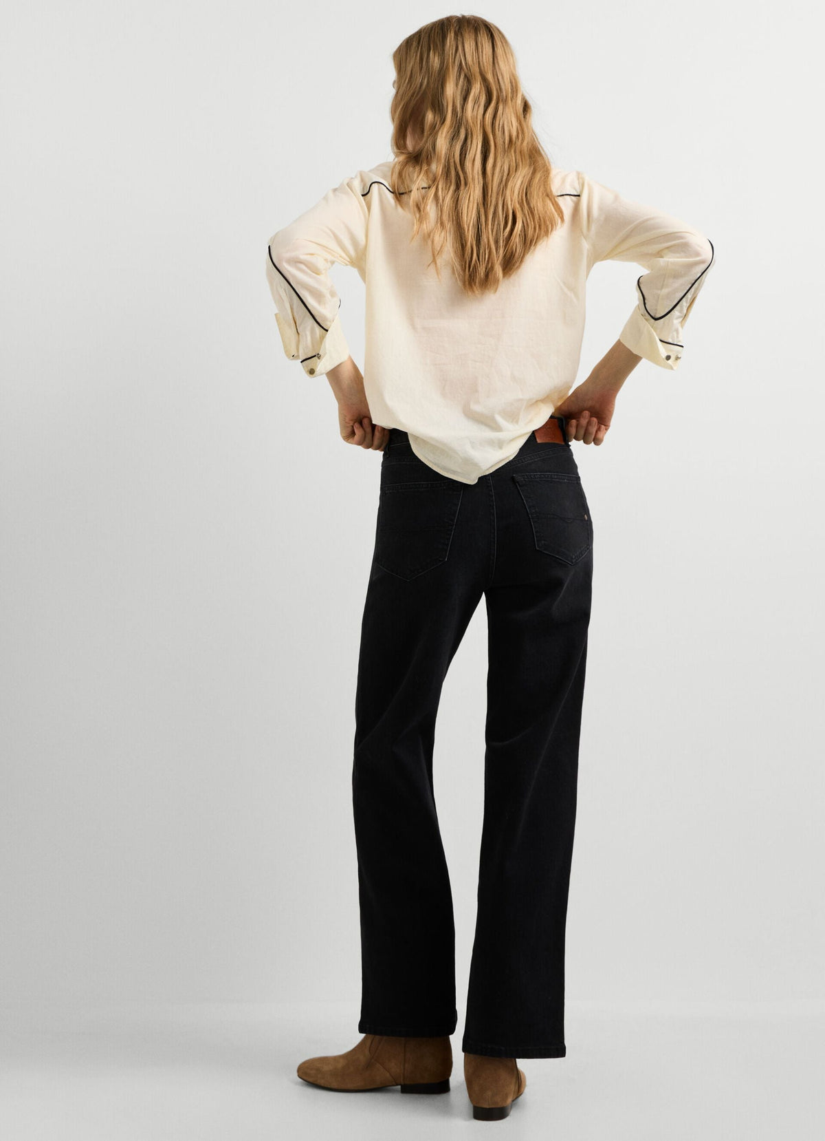 Pepe Jeans lexa - jeans straight fit a vita alta PL2051081 nero