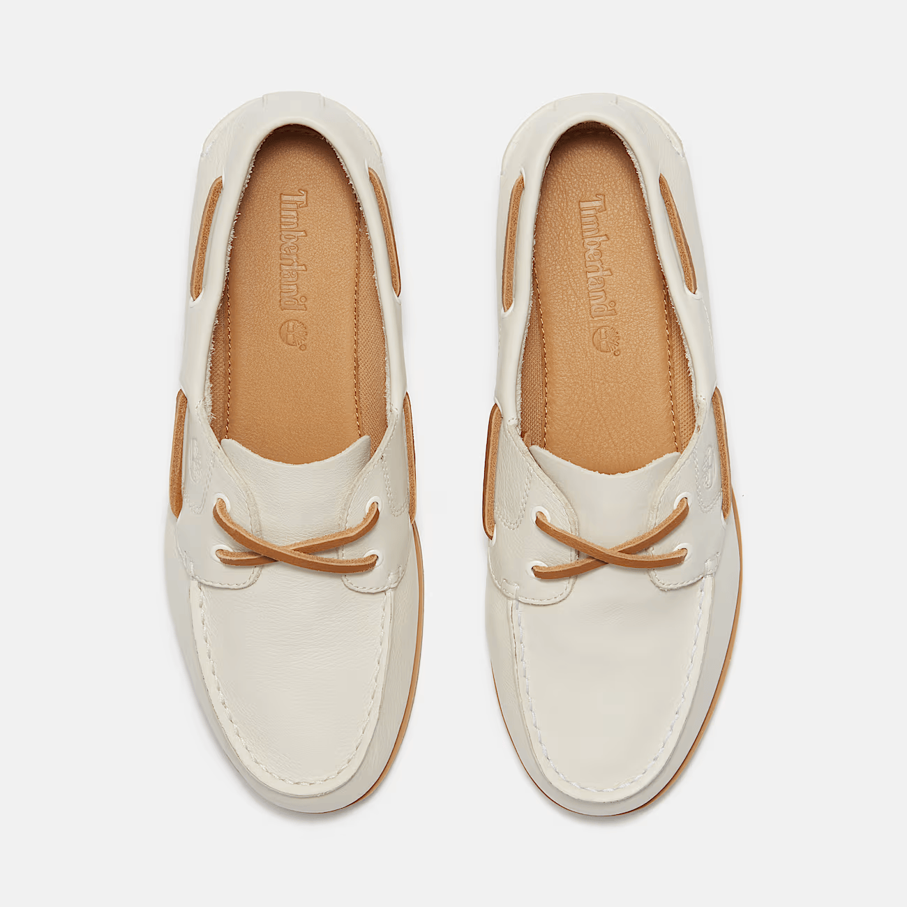 Timberland Scarpa Donna Classic Boat Shoe Pelle Bianca 197643617914
