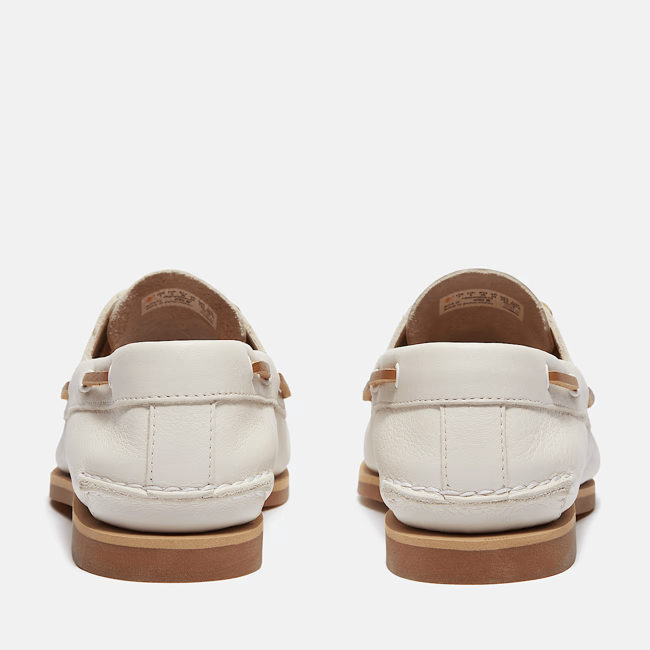 Timberland Scarpa Donna Classic Boat Shoe Pelle Bianca 197643617914