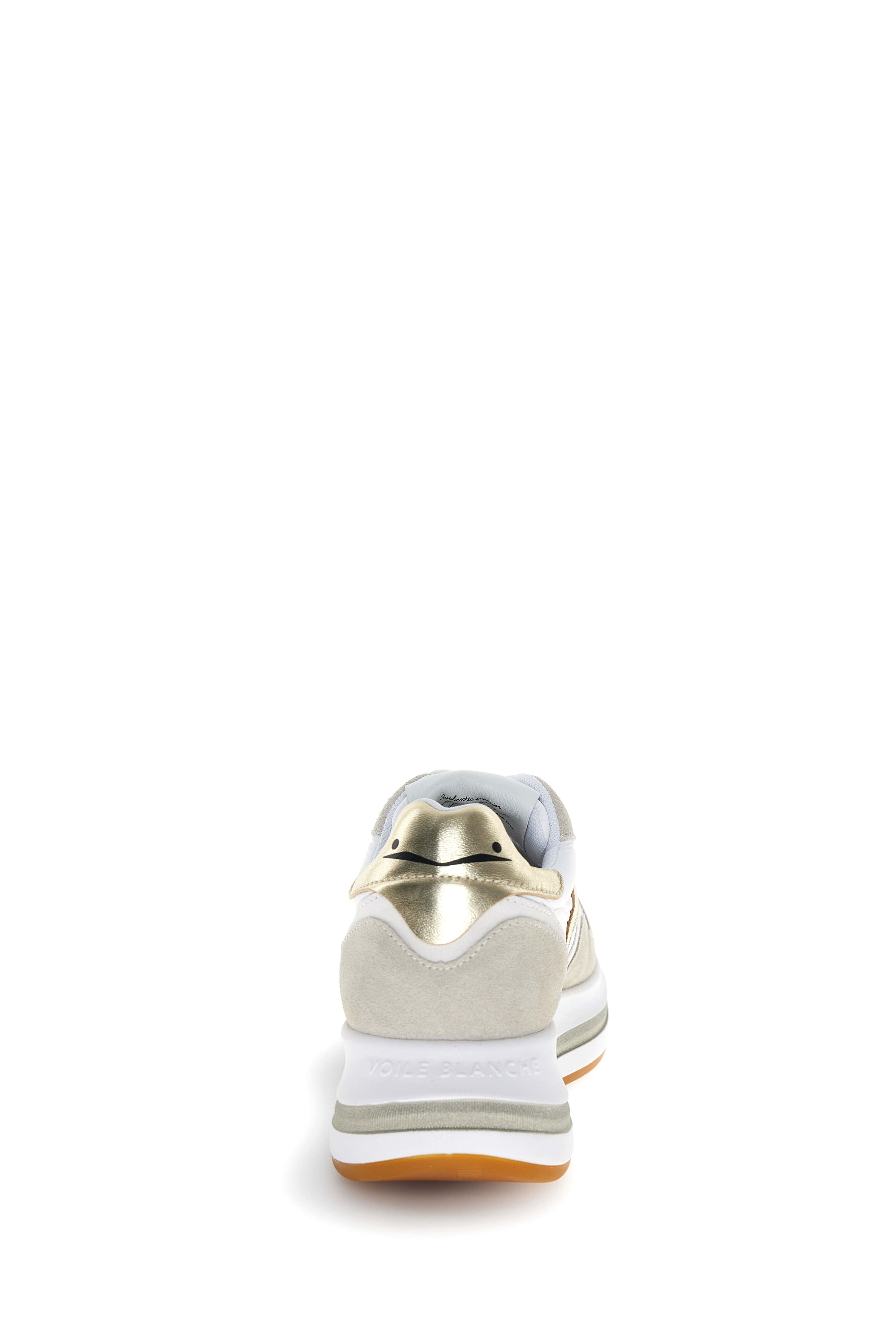 Voile Blanche Sneakers in suede e tessuto tecnico Beige-Platino