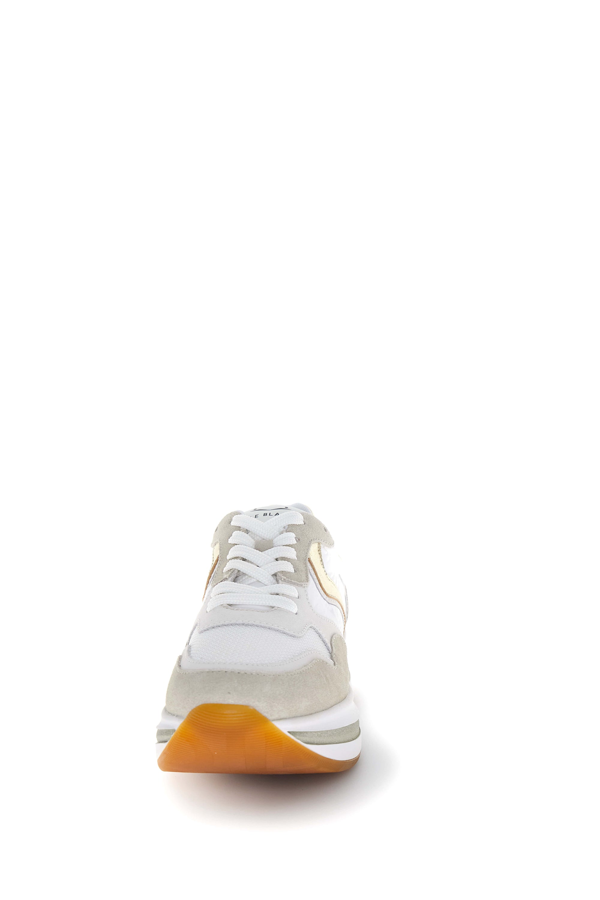 Voile Blanche Sneakers in suede e tessuto tecnico Beige-Platino