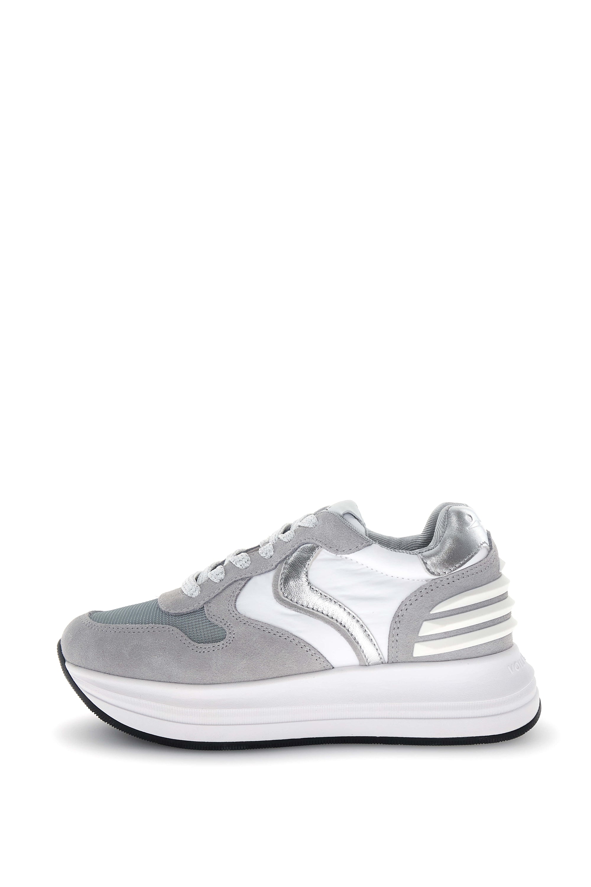 Voile Blanche Sneakers in suede e tessuto tecnico Sliver Grey