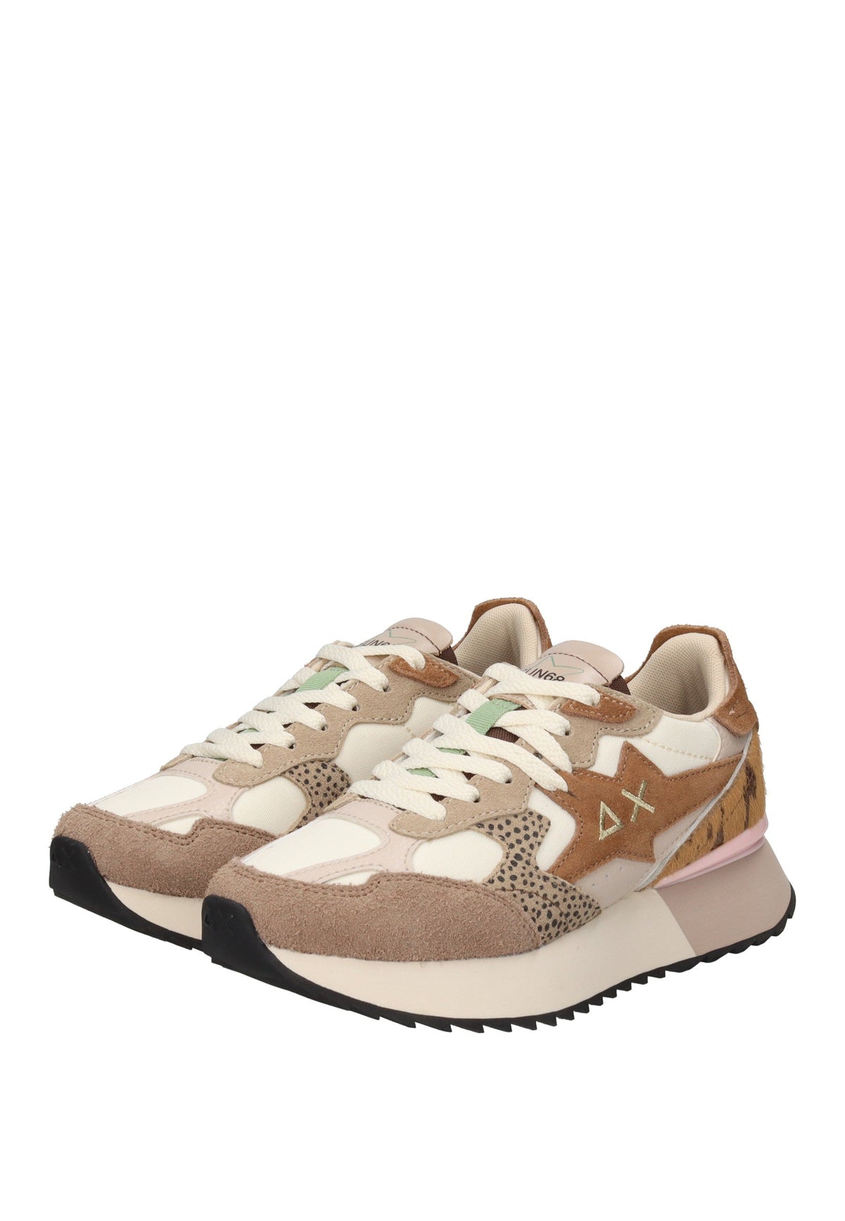 SUN68 Stargirl Multicolor Z46222 Beige - Sneakers