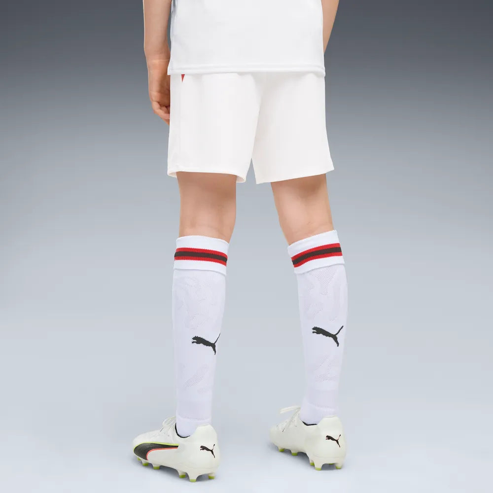Puma ACM Shorts Replica 784150-02 – Pantaloncino Junior Calcio Milan Away Bianco 5-16 Anni