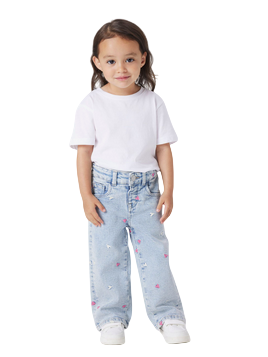 Name It Pantalone Jeans Bambina 13250733 Blu Chiaro