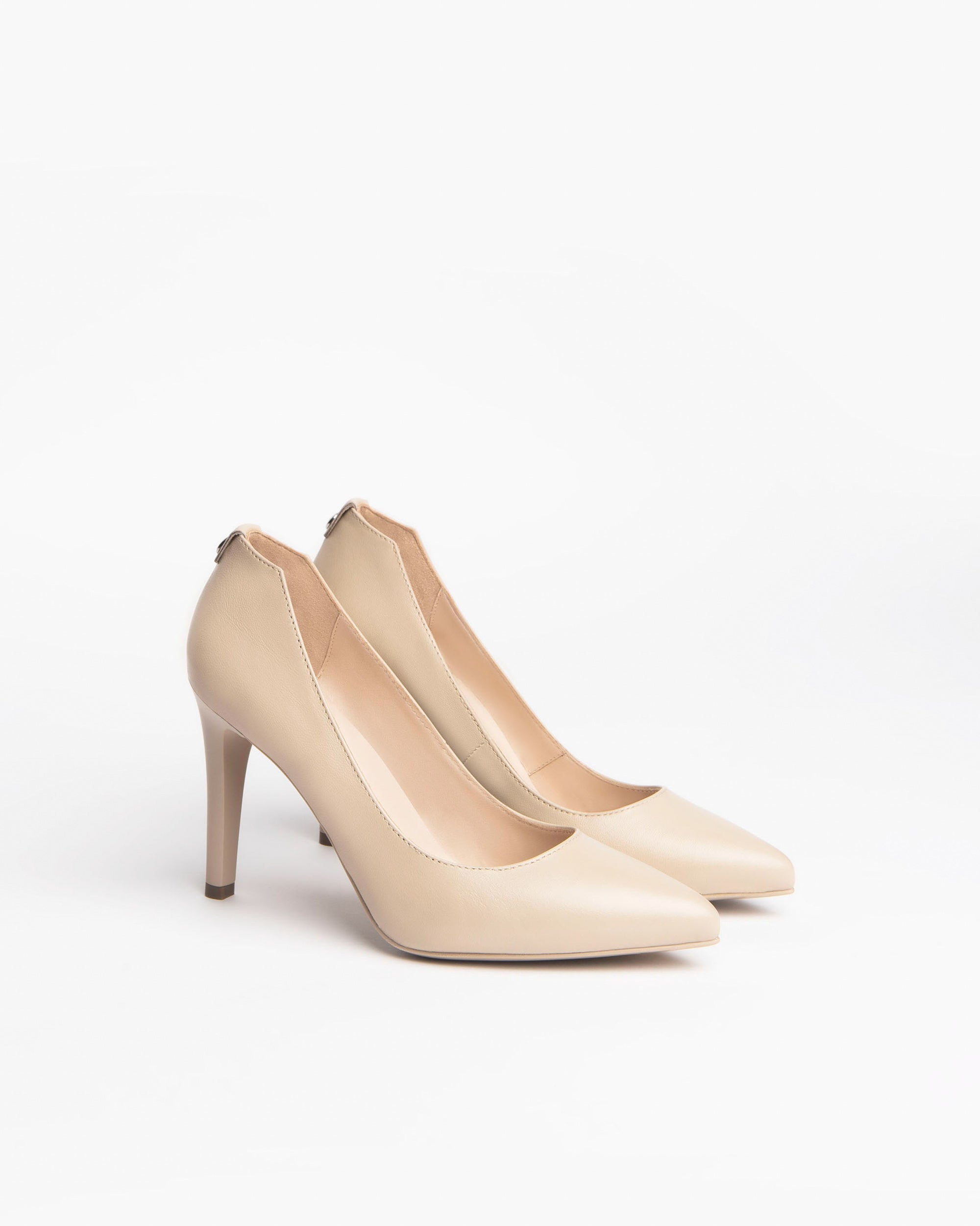 Decollette Donna in Pelle Beige Nero Giardini