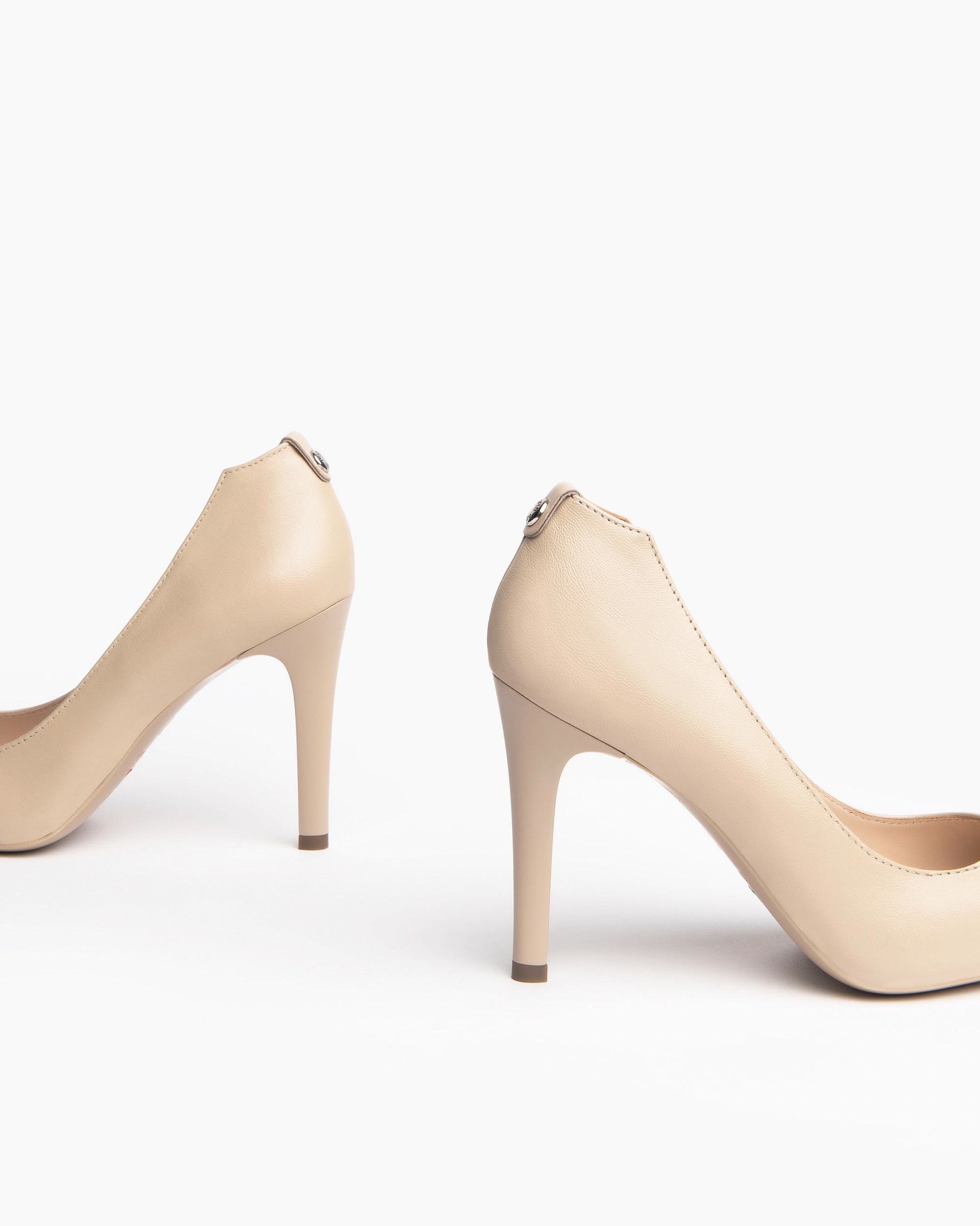 Decollette Donna in Pelle Beige Nero Giardini