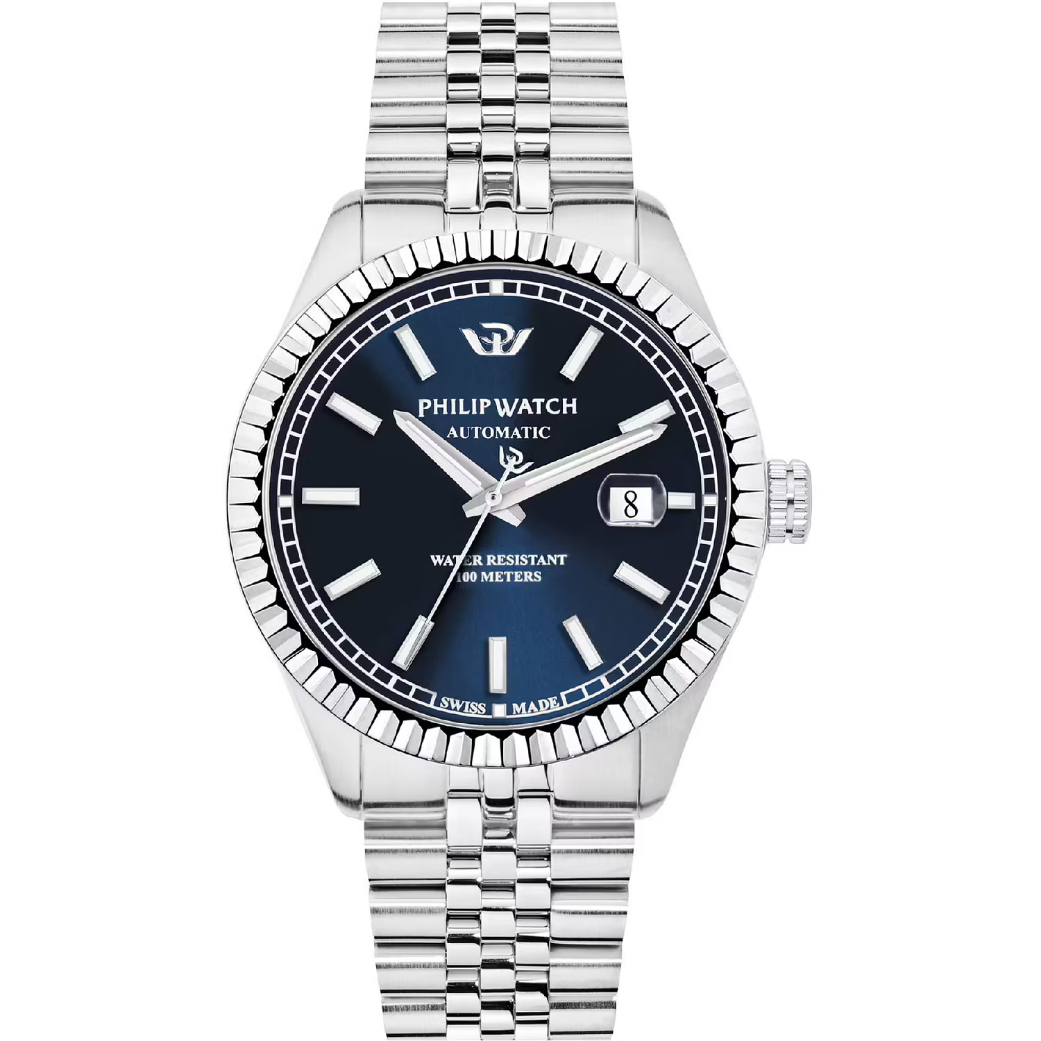 Philip Watch Caribe Automatico Blu R822 data jubilee