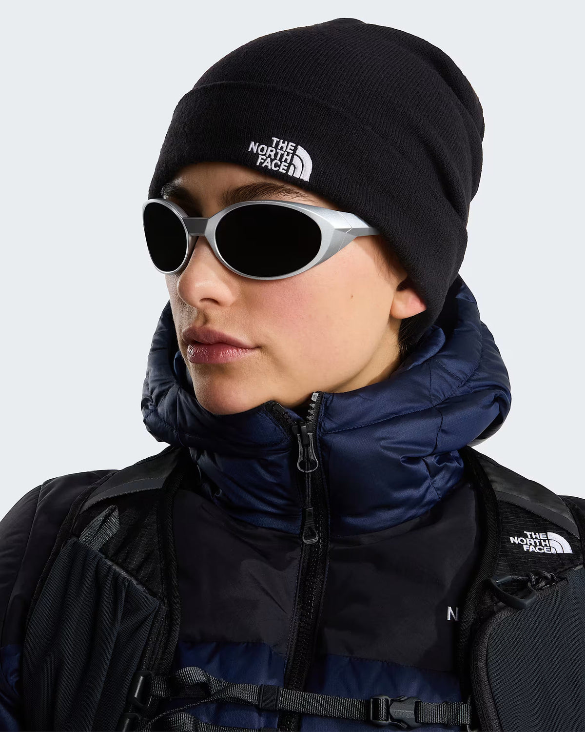 The North Face Berretto classico con risvolto e logo Norm NF0A5FW1JK31 nero
