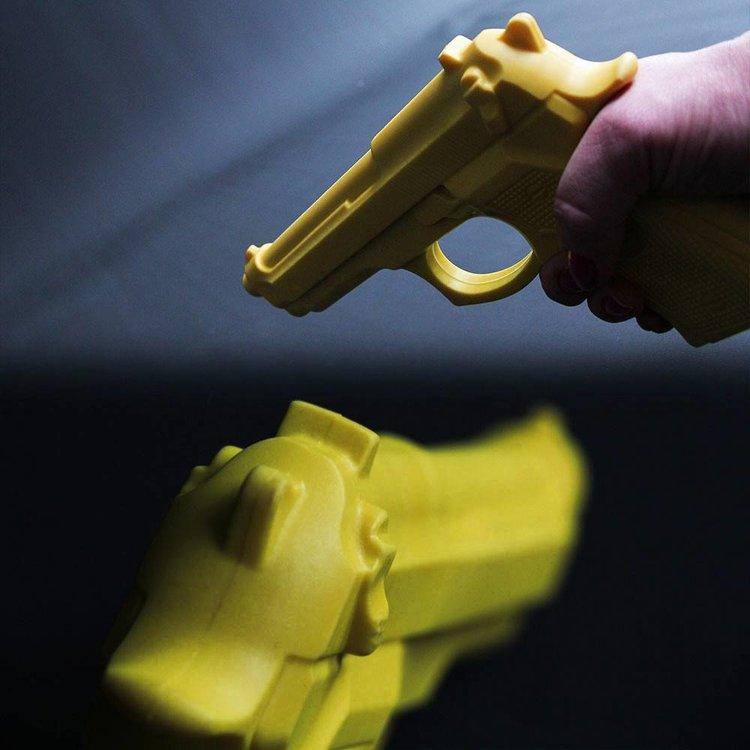 Pistola in gomma addestramento disarmo Arti Marziali Systema Krav Maga Hapkido Close Combat
