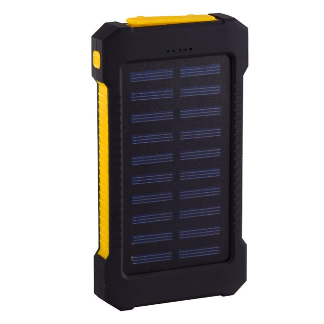 Power Bank Solare 20.000 mAh - Doppia Porta USB per Emergenze e Trekking