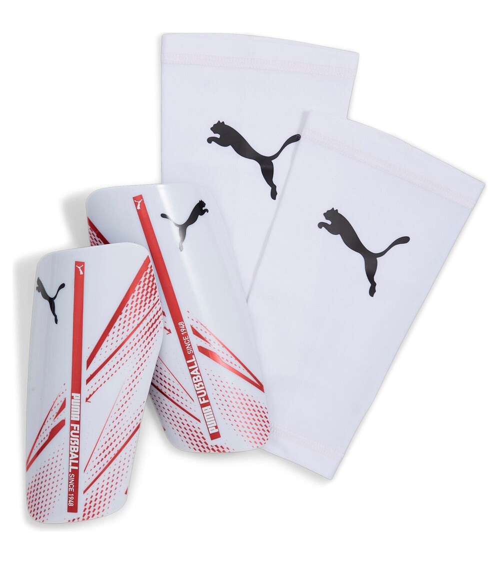 Puma Attacanto 030887-01 | White Soccer Shin Guards S/M/L