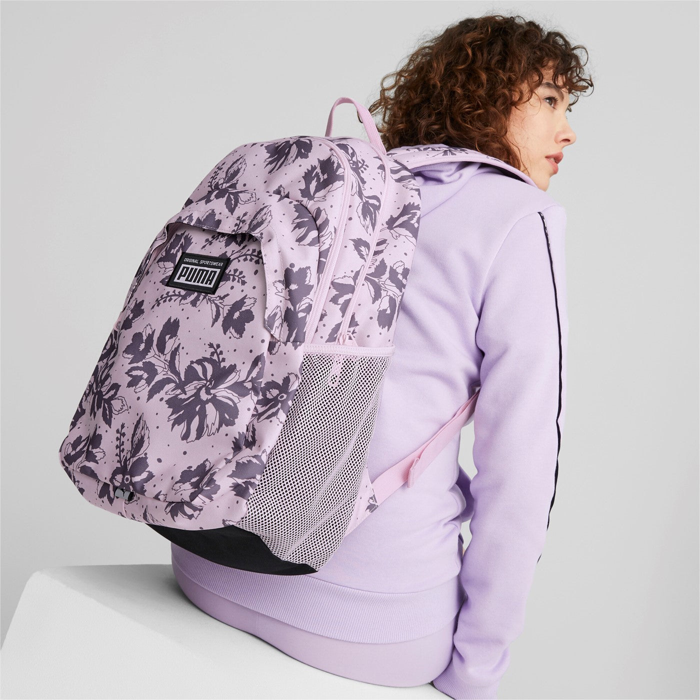 Puma Multipurpose Academy backpack 079133-08 pearl pink-flower