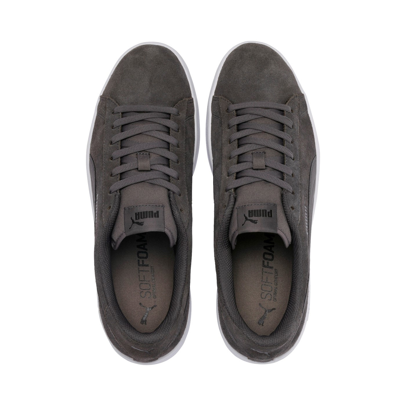 Puma Men's Smash v2 Low-Top Sneakers 364989 32 castlerock-black-white