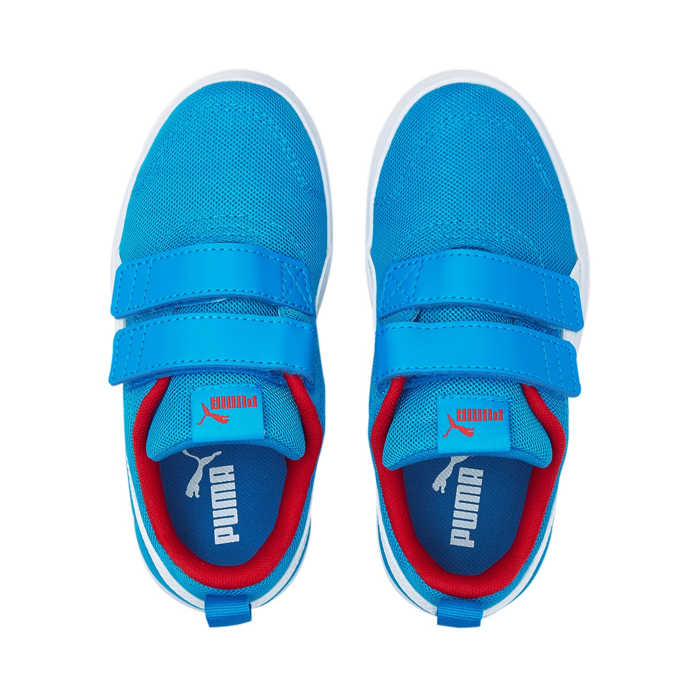 Puma Courtflex v2 Mesh V PS children's sneakers 371758 10 blue white