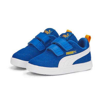 Puma kids' breathable mesh sneakers Courtflex v2 V Inf 371759-14 victoria blue-white-zinnia