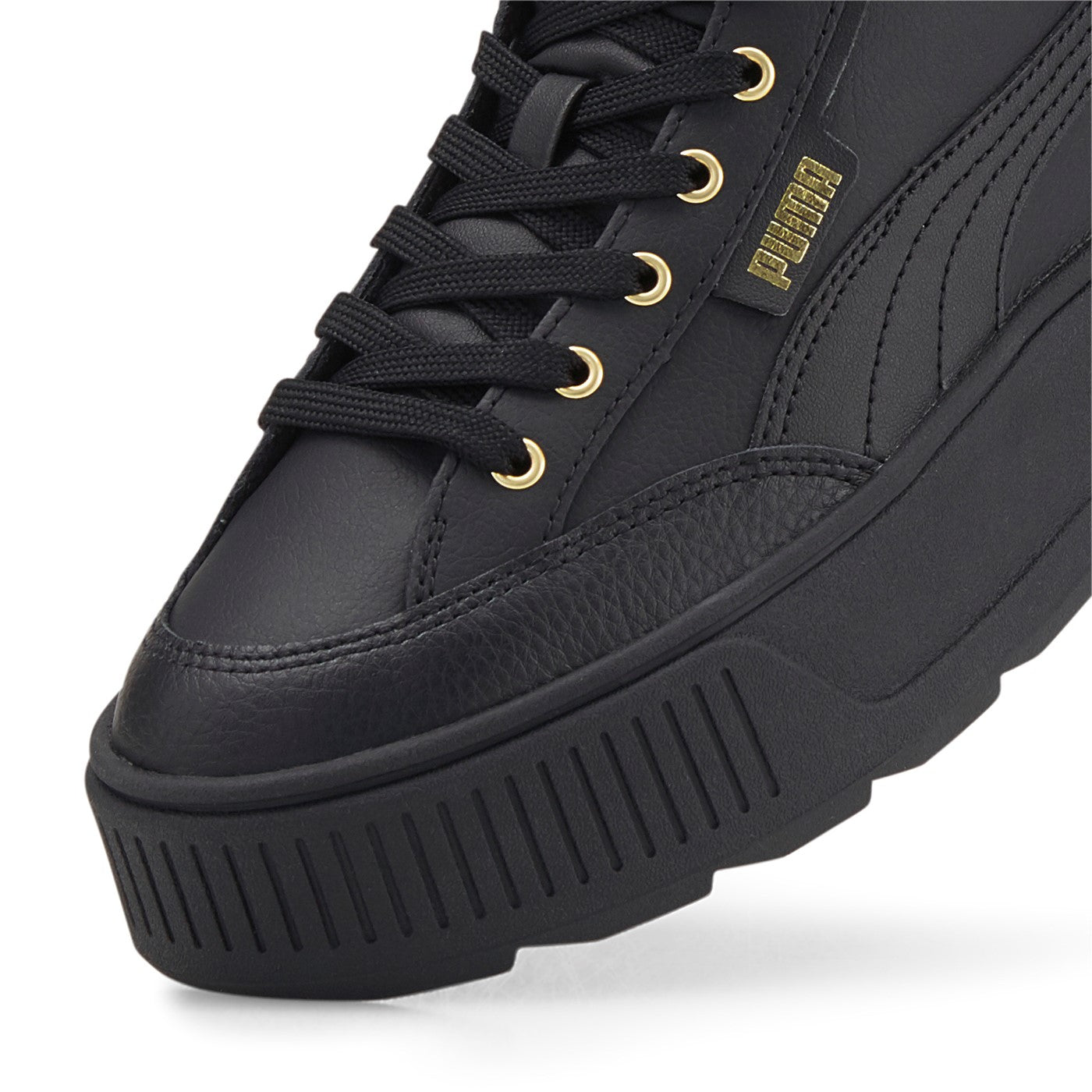 Puma Karmen Mid Women's High-Top Platform Sneakers 385857 02 Black