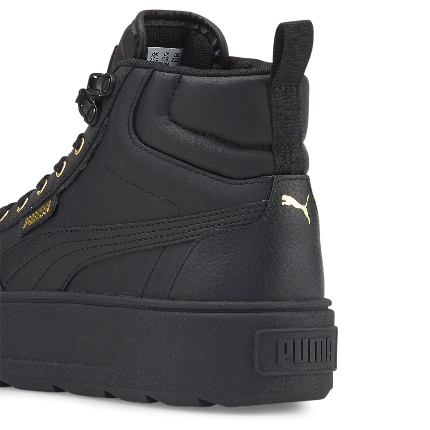 Puma Karmen Mid Women's High-Top Platform Sneakers 385857 02 Black