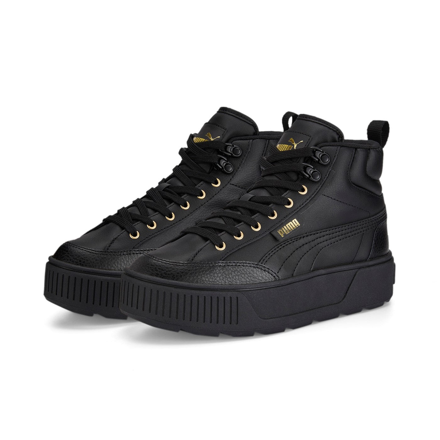 Puma Karmen Mid Women's High-Top Platform Sneakers 385857 02 Black