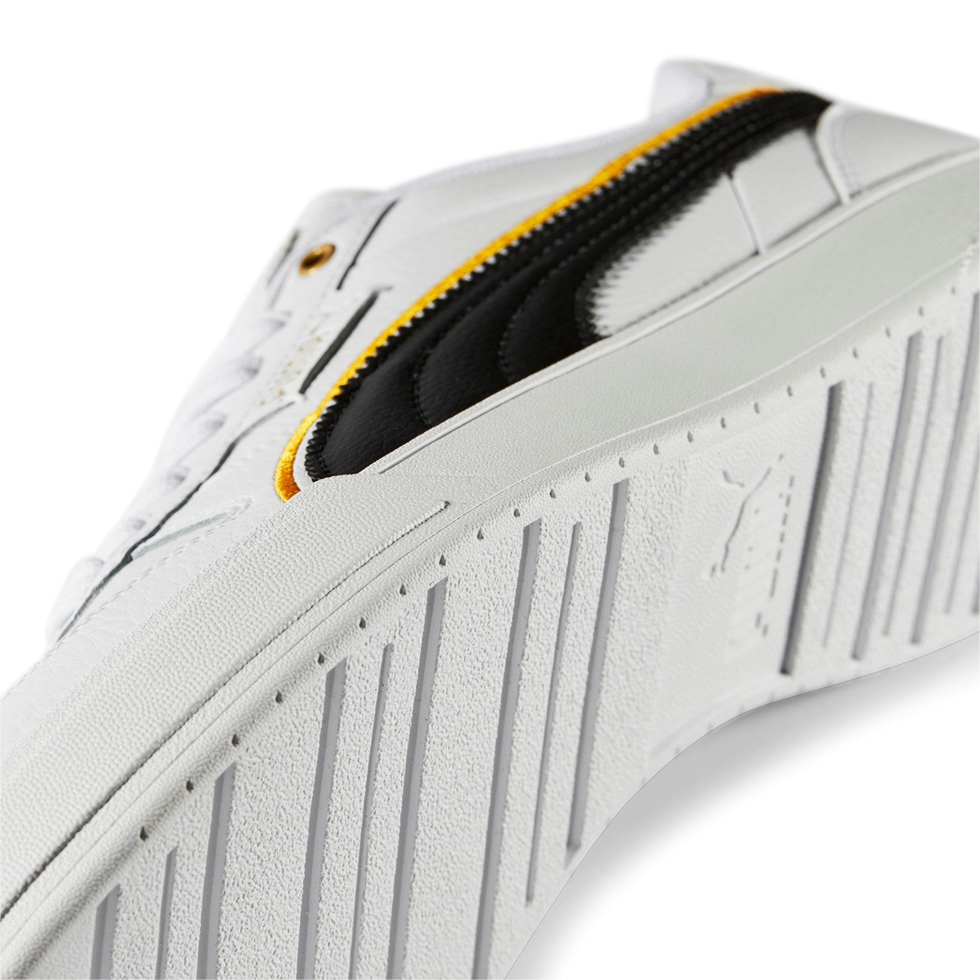 Puma men's sneakers Caven Dime FC 386380 01 white-black-gold