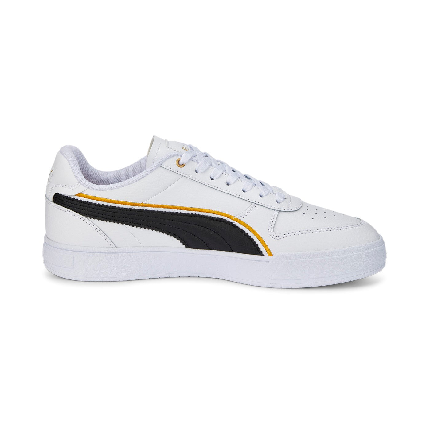 Puma men's sneakers Caven Dime FC 386380 01 white-black-gold