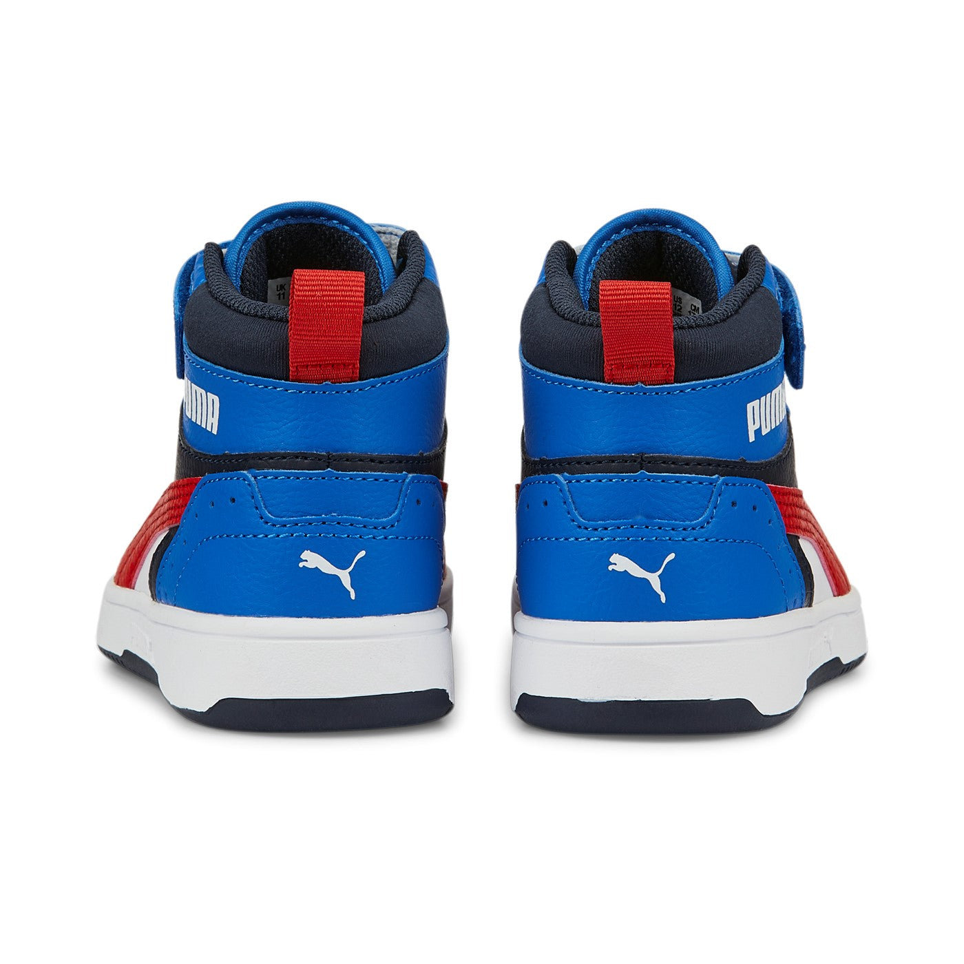 Puma Kids' High-Top Sneakers Rebound JOY 388448 04 White Red Blue