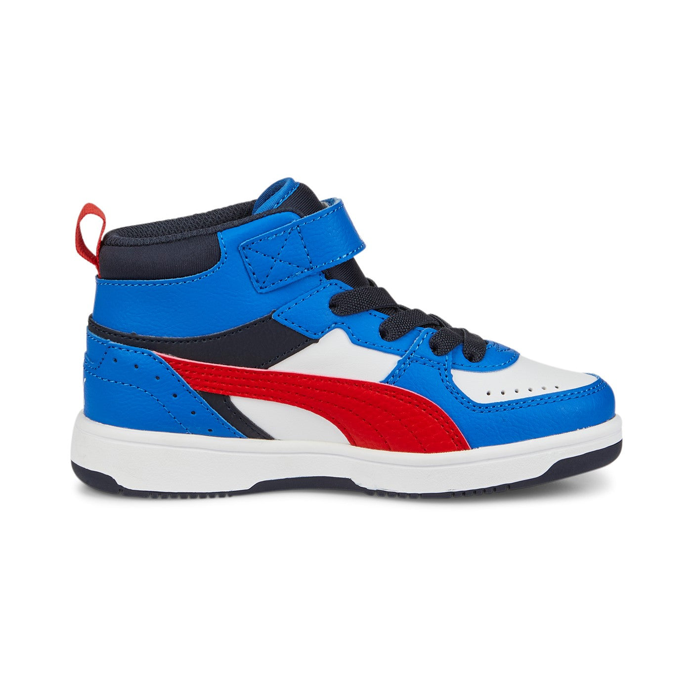 Puma Kids' High-Top Sneakers Rebound JOY 388448 04 White Red Blue