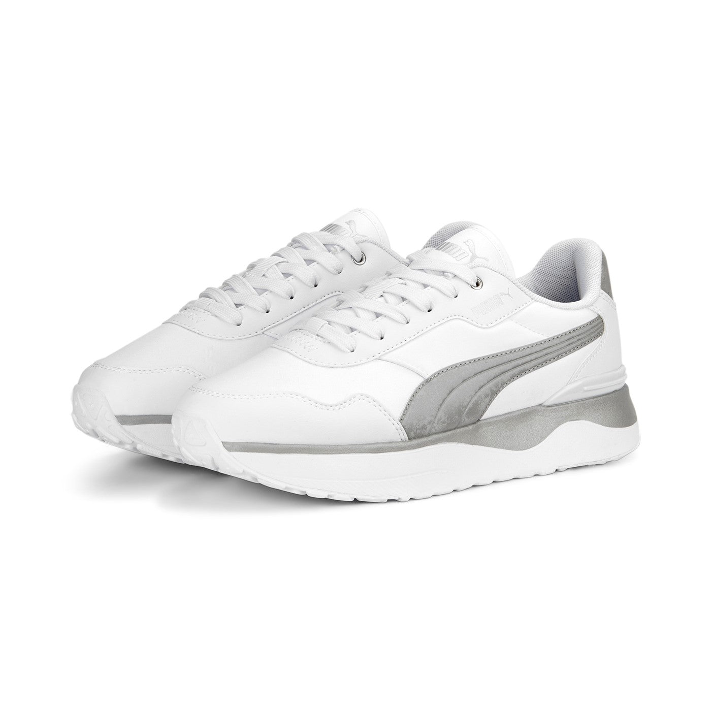 Puma women's sneakers R78 Voyage Space Metallics 391130 02 white-silver