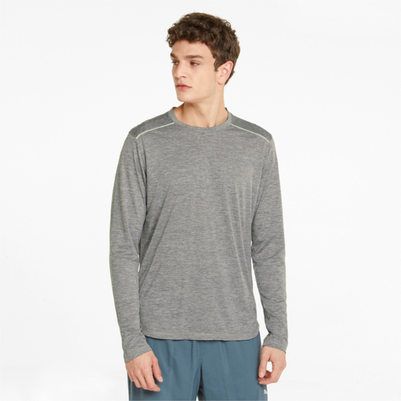 Puma T-shirt Run long sleeve 521403 03 medium gray heather