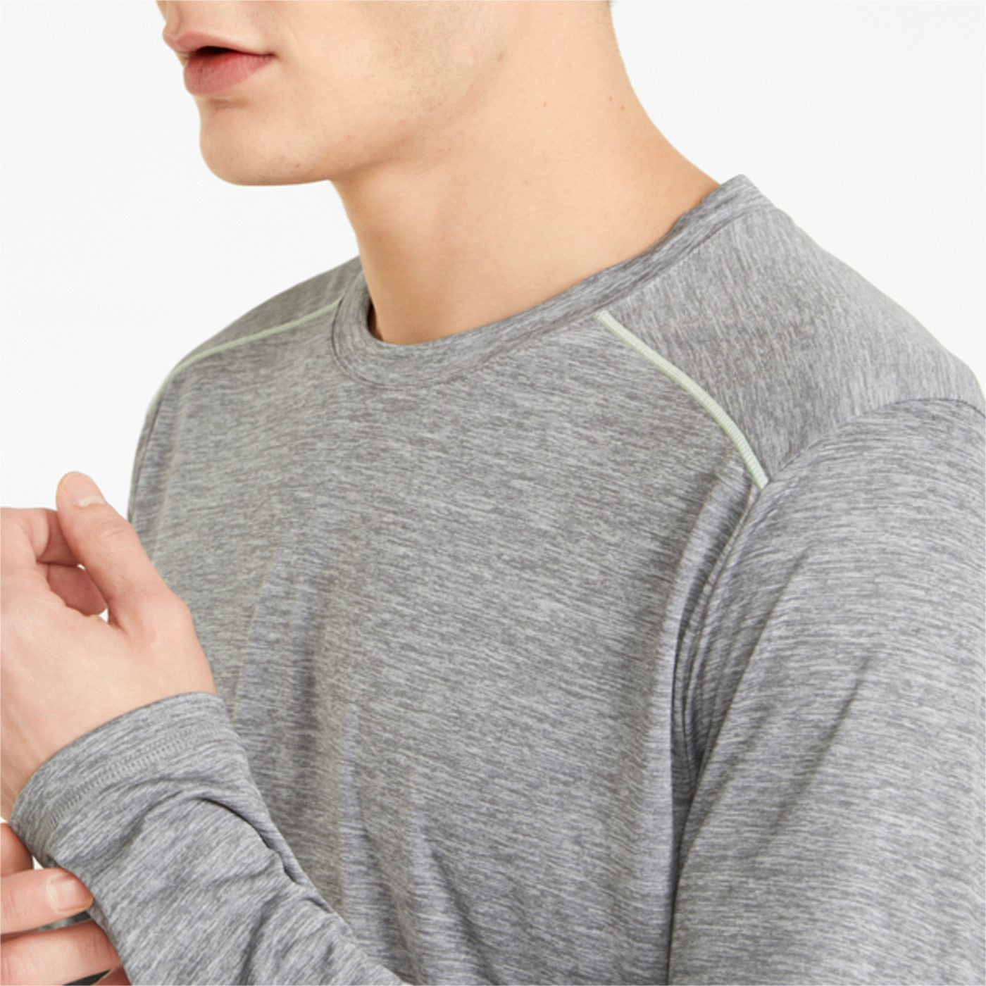 Puma T-shirt Run long sleeve 521403 03 medium gray heather
