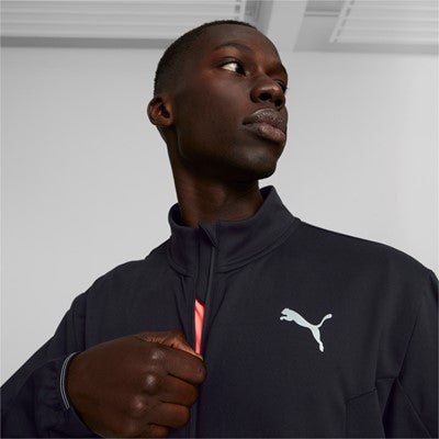 Puma Men's Running Jacket Rin Cloudspun Full Zip 522399 01 black