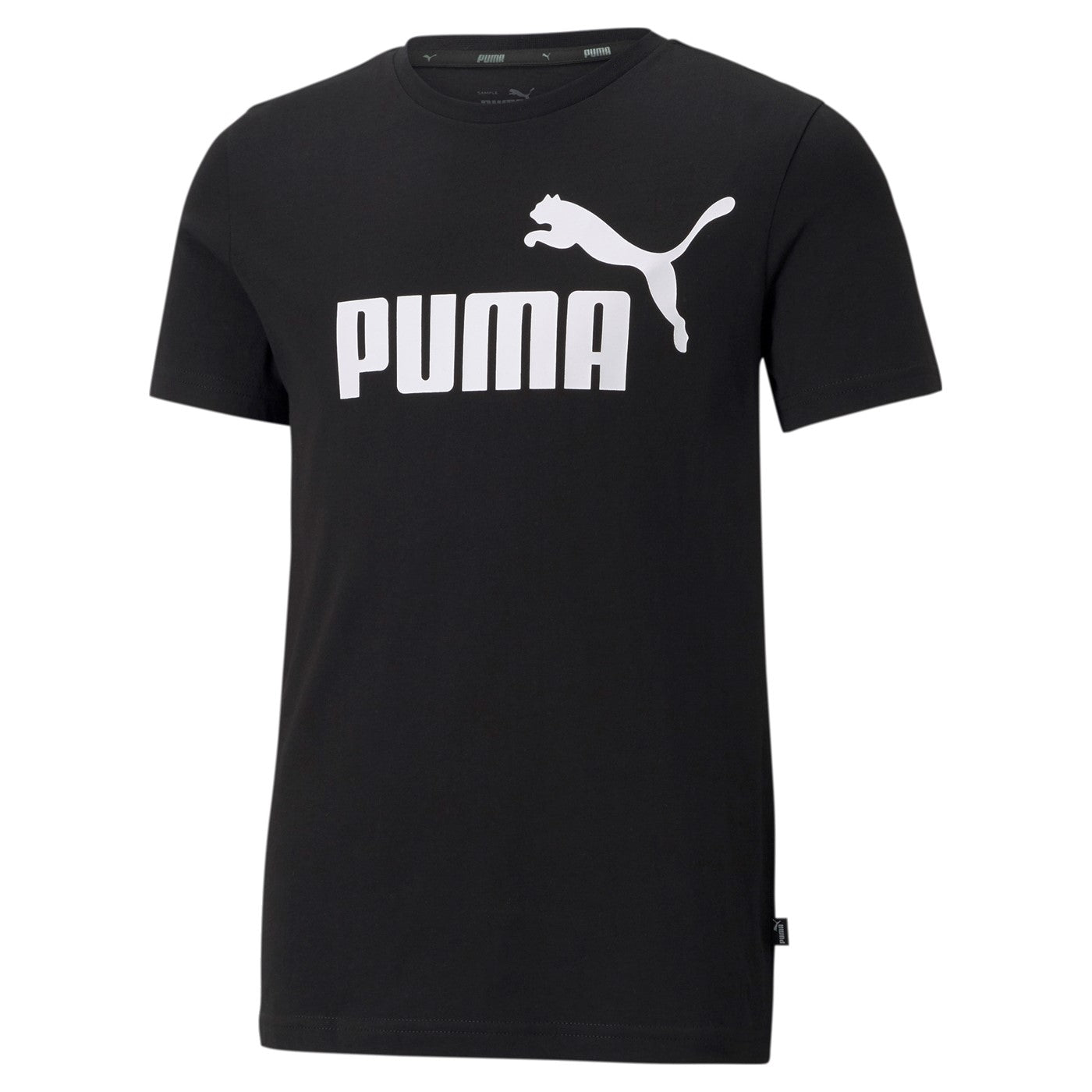 Puma Boy's Short-Sleeved T-Shirt ESS Logo 586960 01 black