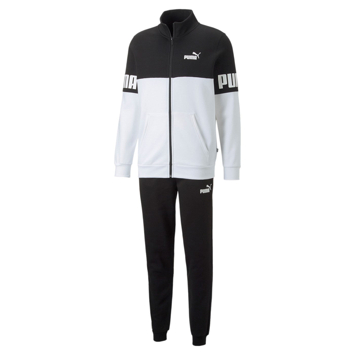 Puma Men's Power Colorblock Tracksuit 670038-01 Black-White