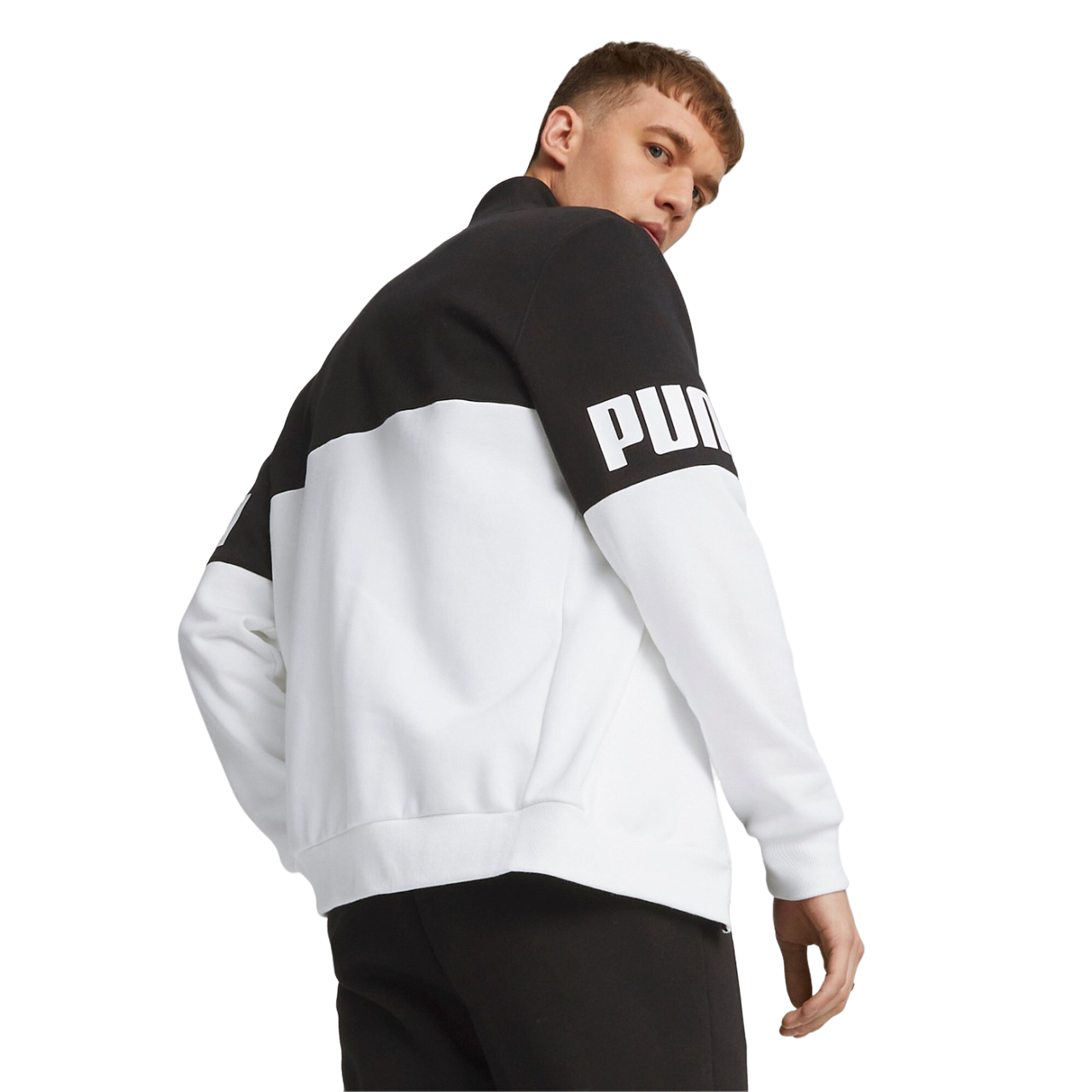 Puma Men's Power Colorblock Tracksuit 670038-01 Black-White