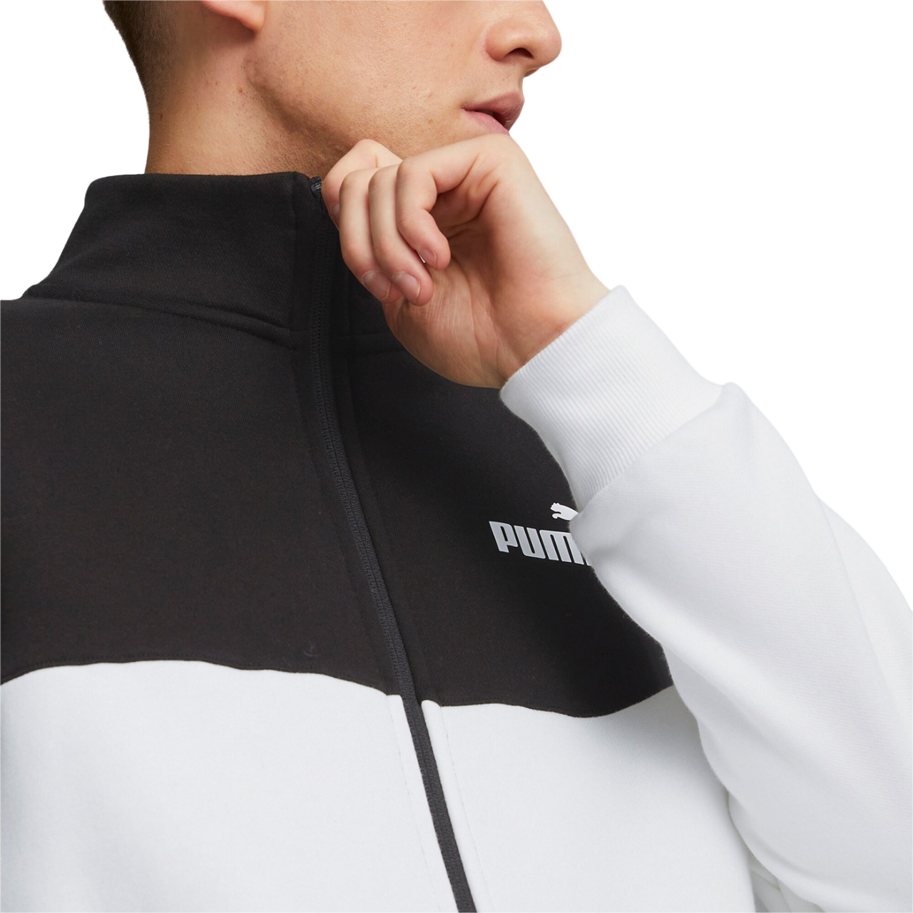 Puma Men's Power Colorblock Tracksuit 670038-01 Black-White
