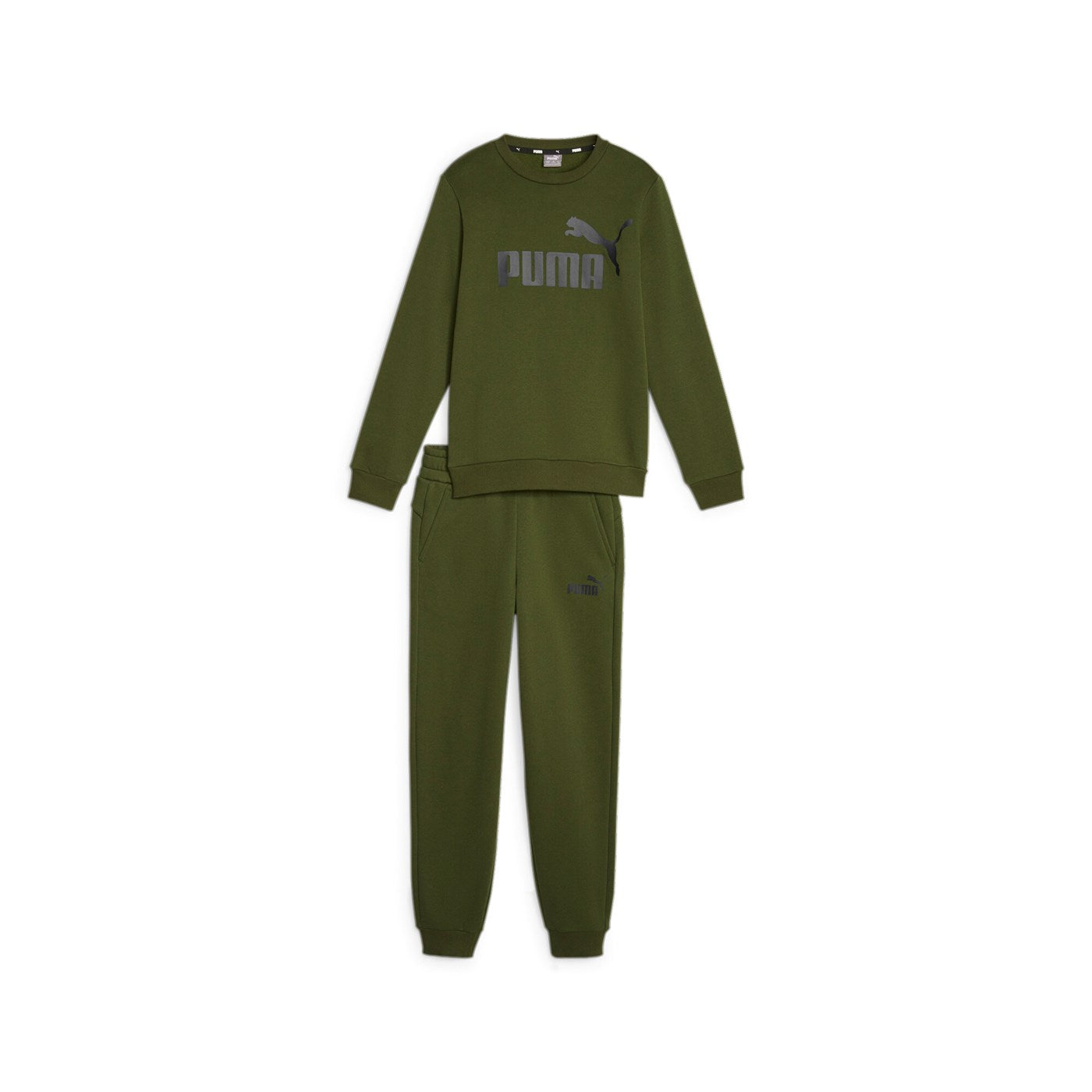 Puma boys' tracksuit with crew neck sweatshirt and elasticated trousers Logo 670884-31 myrtle