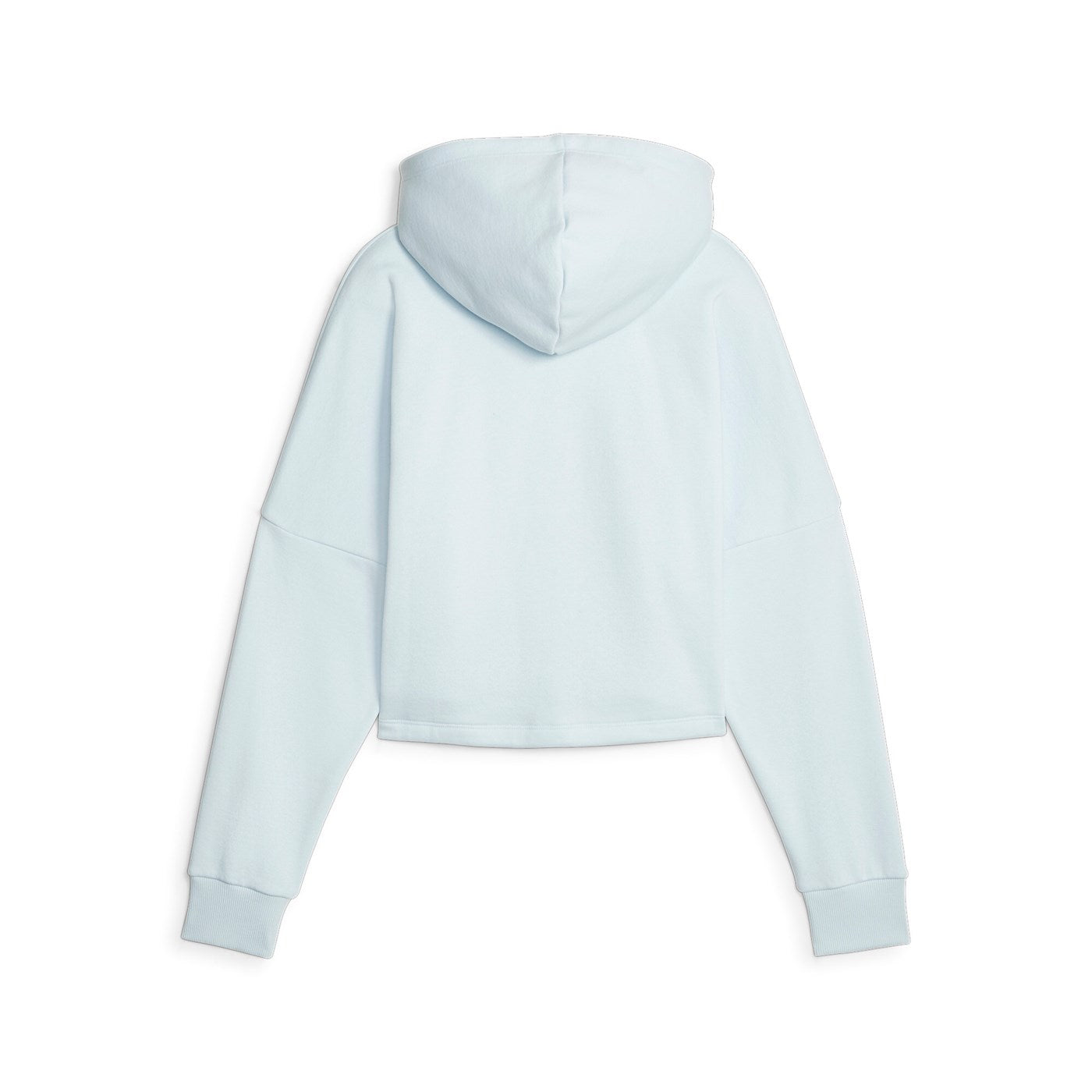Puma Girls' Cropped Logo Print Hoodie 671134 69 Sky Blue