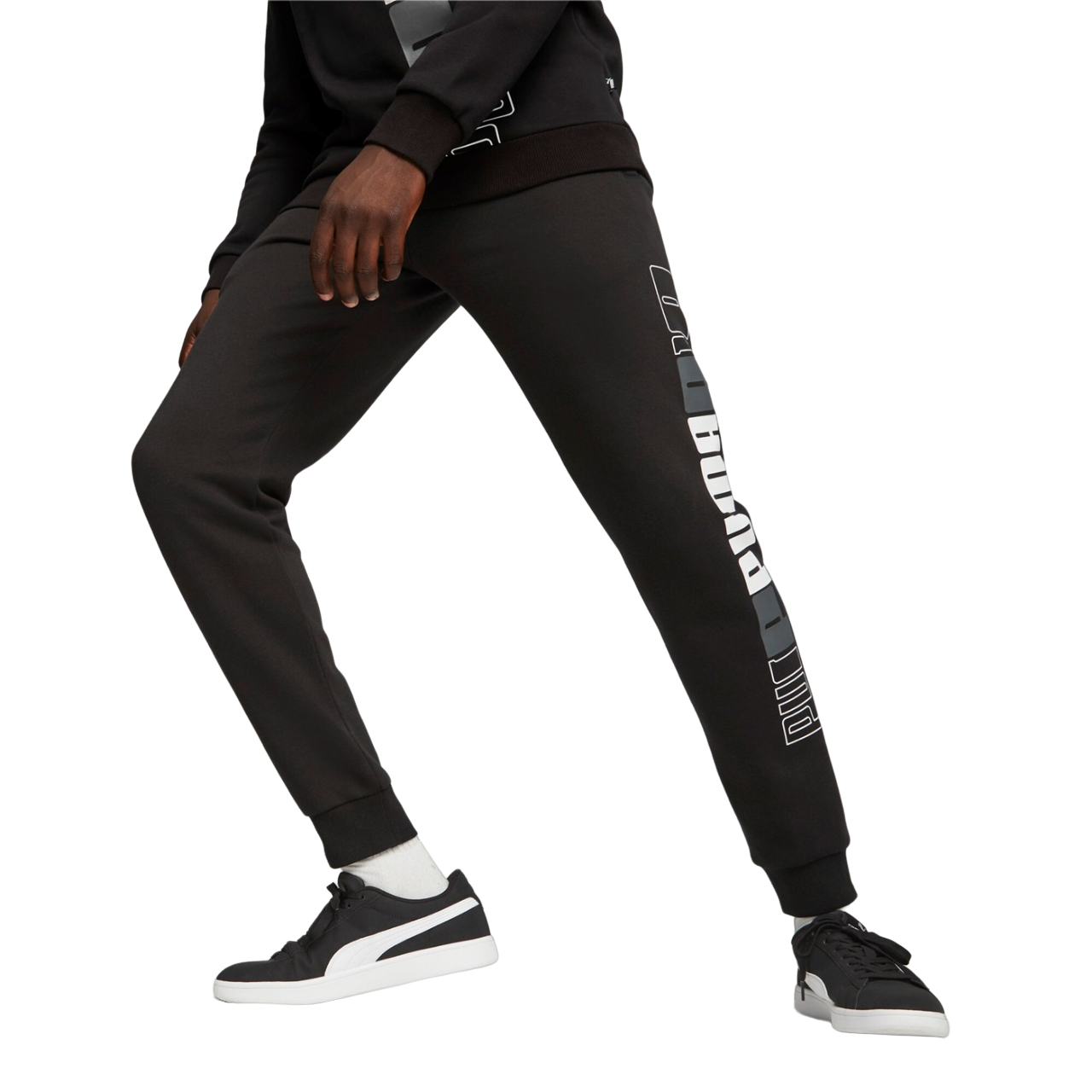 Puma Men's Fleece Cotton Sport Pants Logo Lab 675920-01 Black