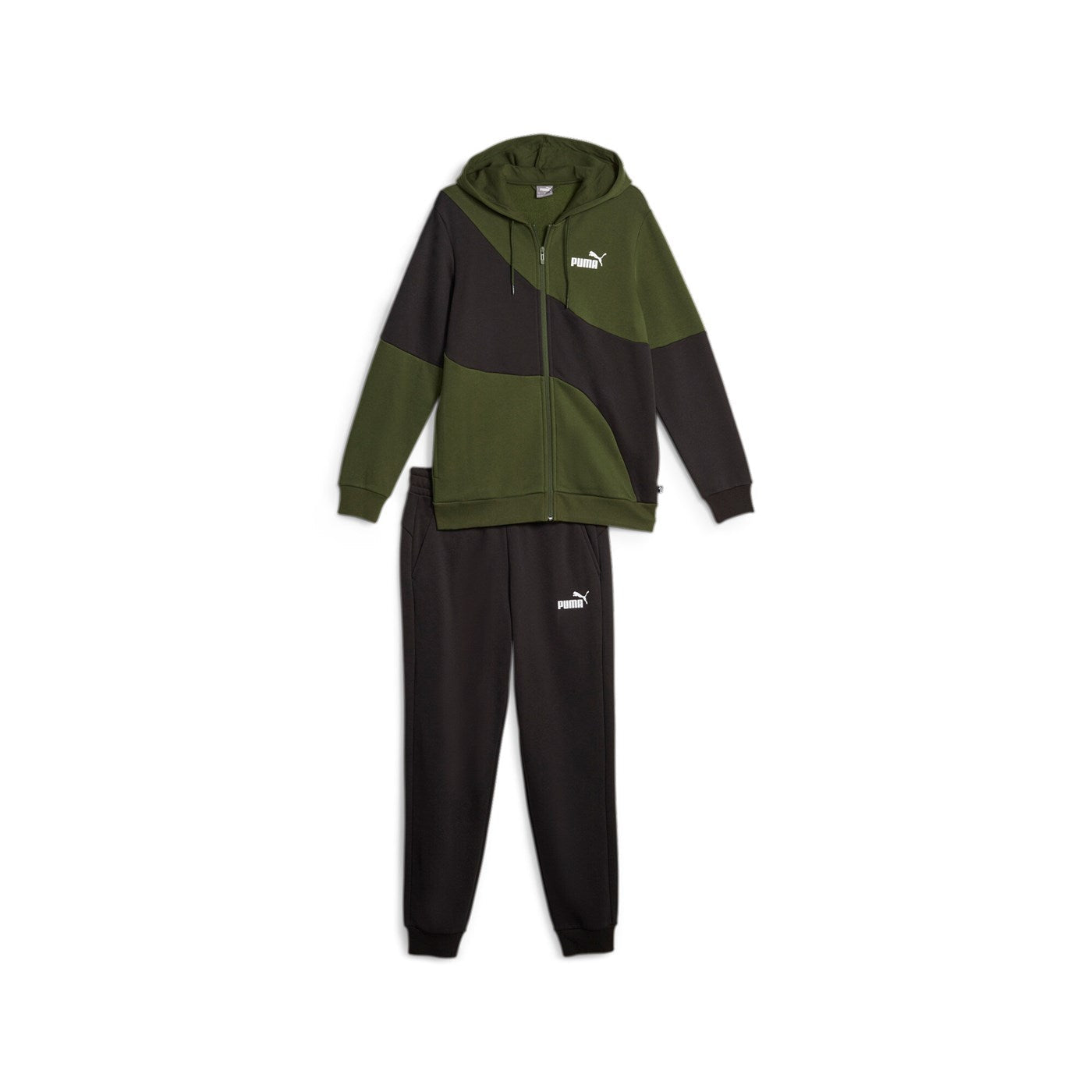 Puma Men's Power Cat Hooded Tracksuit 675972-31 Myrtle