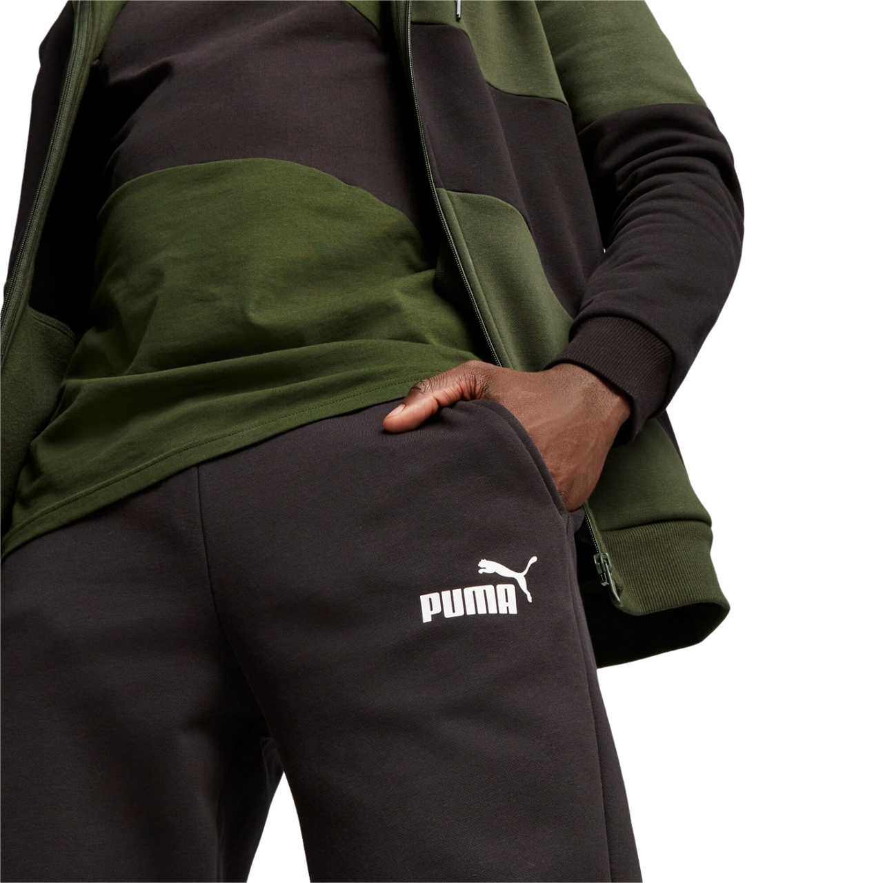 Puma Men's Power Cat Hooded Tracksuit 675972-31 Myrtle