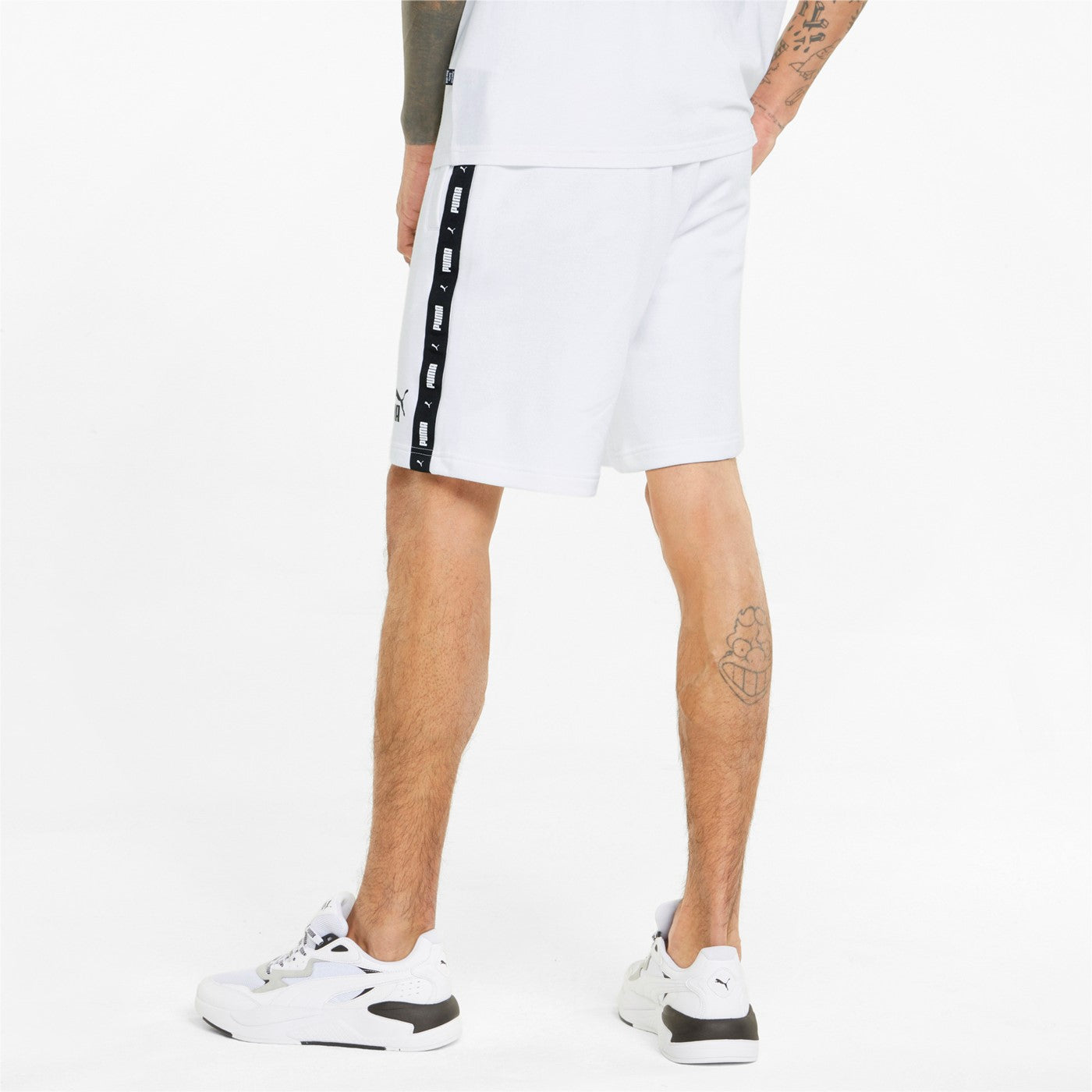 Puma Men's ESS+ Tape Shorts 9" TR 847387-02 white
