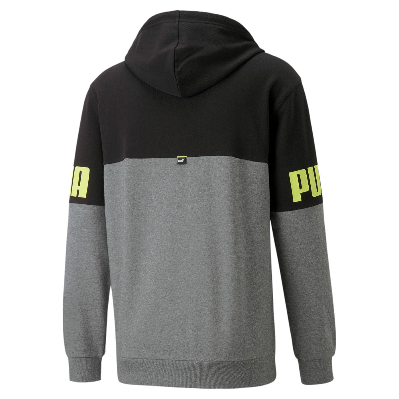 Puma Men's Power Colorblock Full-Zip Hoodie 847390 03 Black Grey
