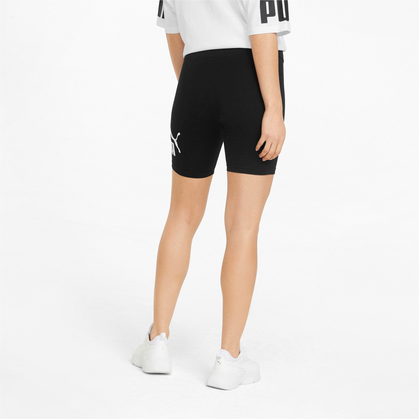 Puma Women's ESS 7" Logo Fitted Sports Shorts 848347 01 Black