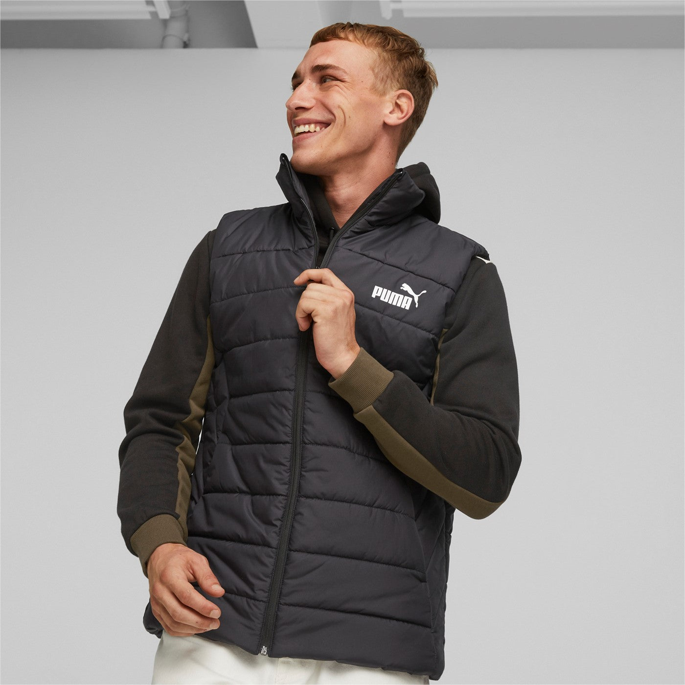 Puma Men's Ess Padded Vest 848939 01 Black