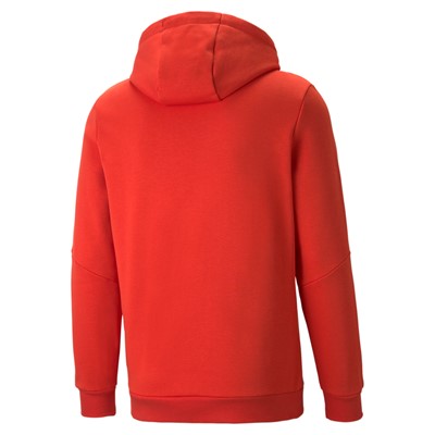Puma Men's Hoodie with Hood and Front Kangaroo Pocket ESS+ Tape 849040 33 Red