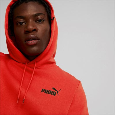 Puma Men's Hoodie with Hood and Front Kangaroo Pocket ESS+ Tape 849040 33 Red