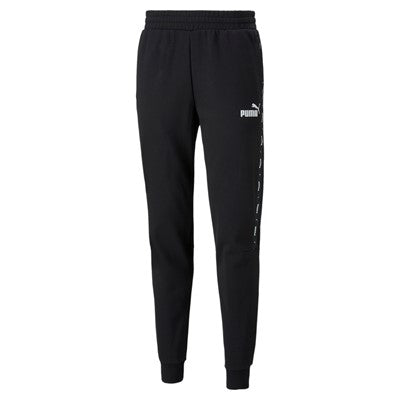Puma sweatshirt pants with side stripe and cuff at the bottom ESS+ Tape Sweatpants FL cl 849042 01 black