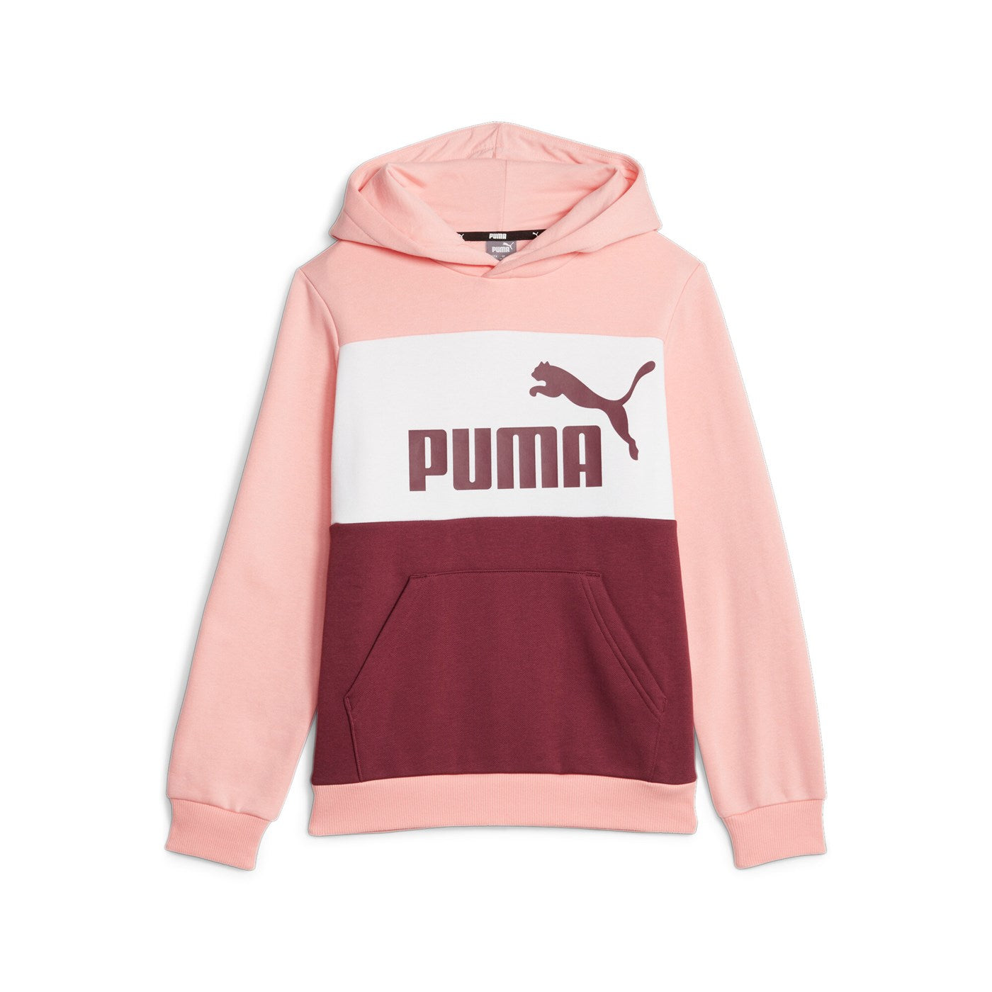 Puma Girls' Block Hoodie 849081-63 Peach Smoothie