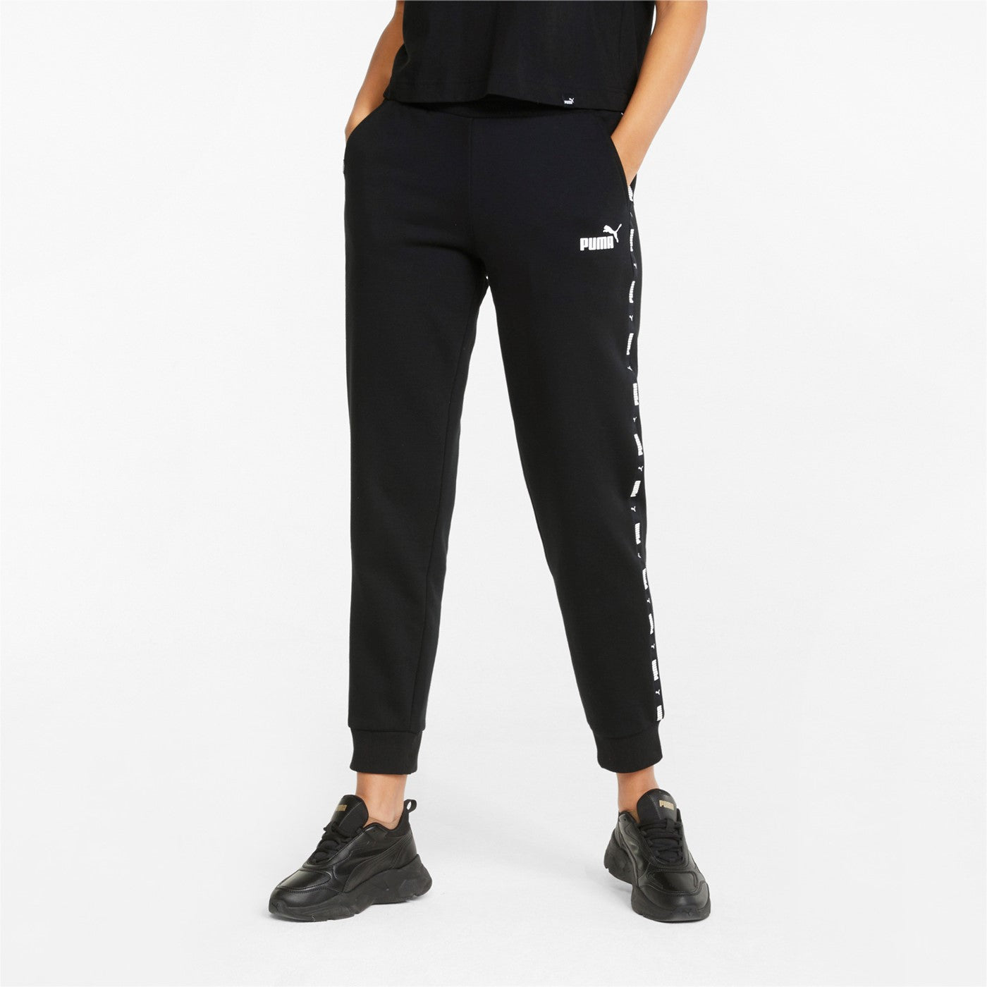 Puma Sweatpants with Power Tape Band 849094 01 black